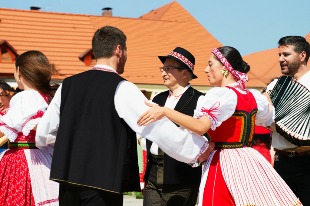 Students experiencing Czech culture