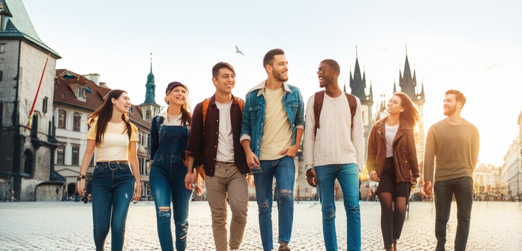 Students in Prague